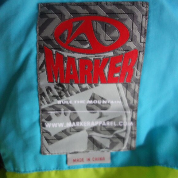 MARKER Ski Winter Removable Hood Turquoise Jacket – Wmns 6 - Picture 8 of 12